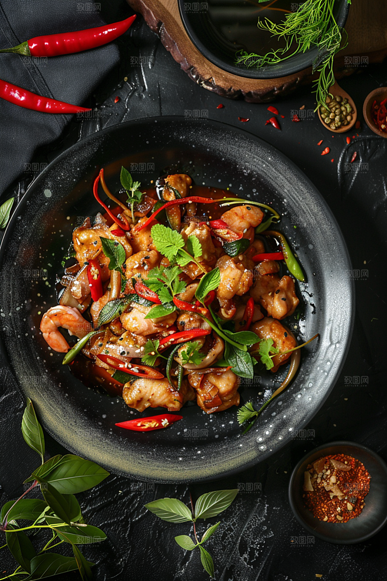 泰国菜美味美食摄影图