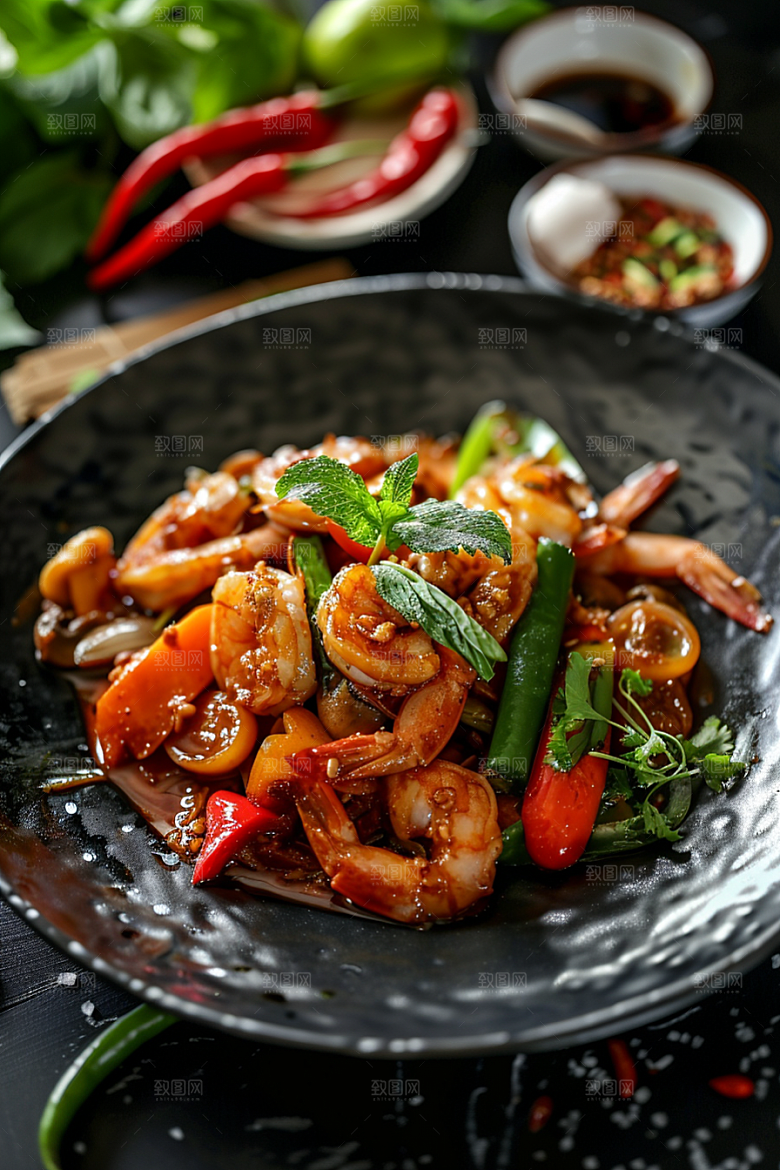 泰国菜香料特色摄影图