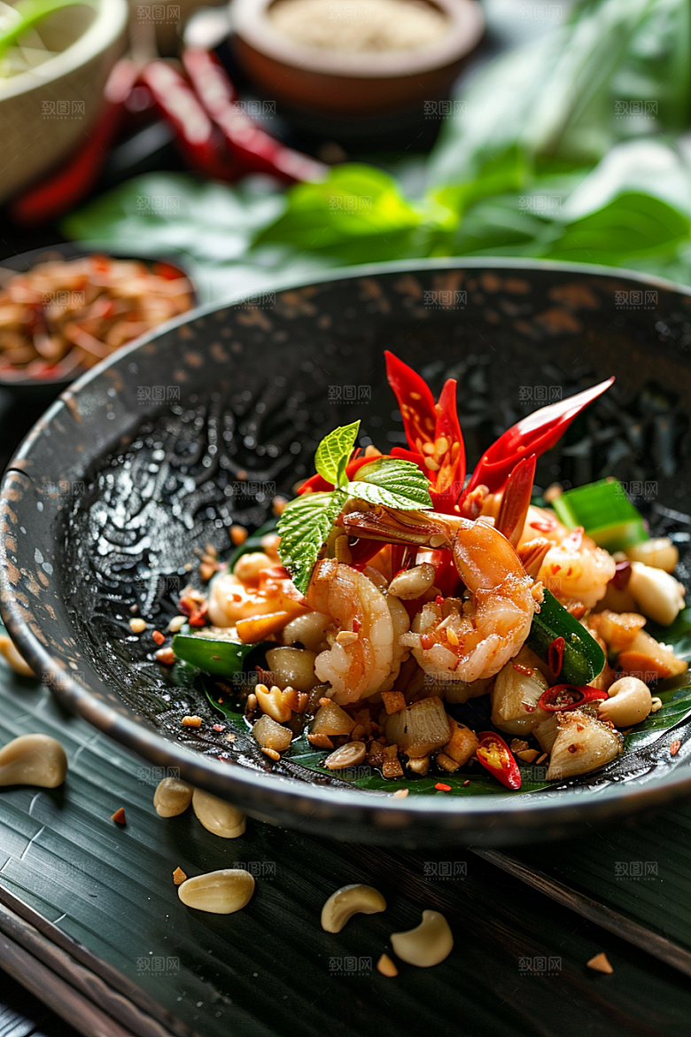 泰国菜美食香料摄影图