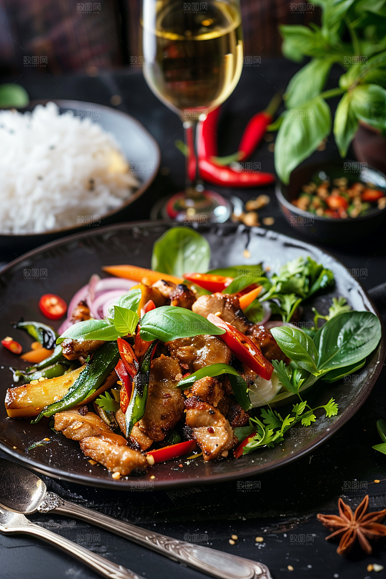 泰国菜美食高清摄影图