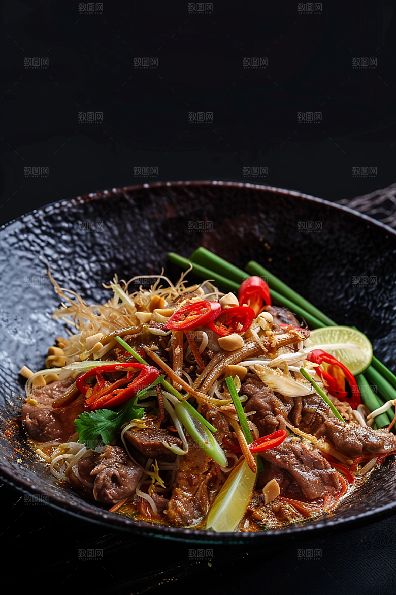 泰国菜美味特色摄影图