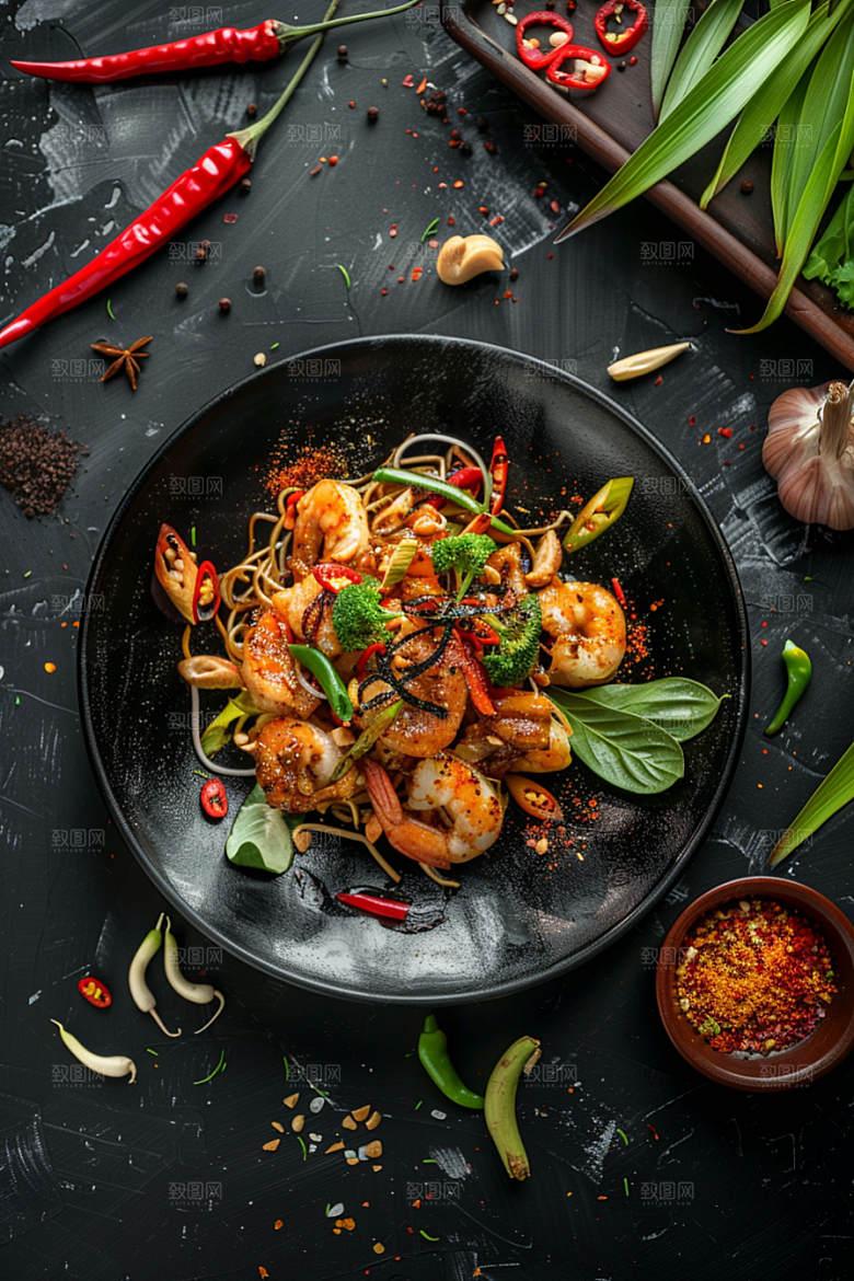 泰国菜美食美食摄影图