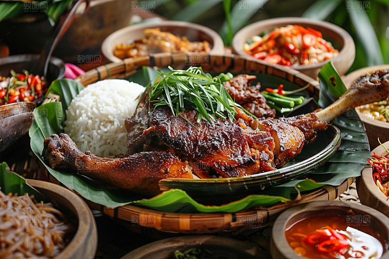 泰国菜清新香料摄影图