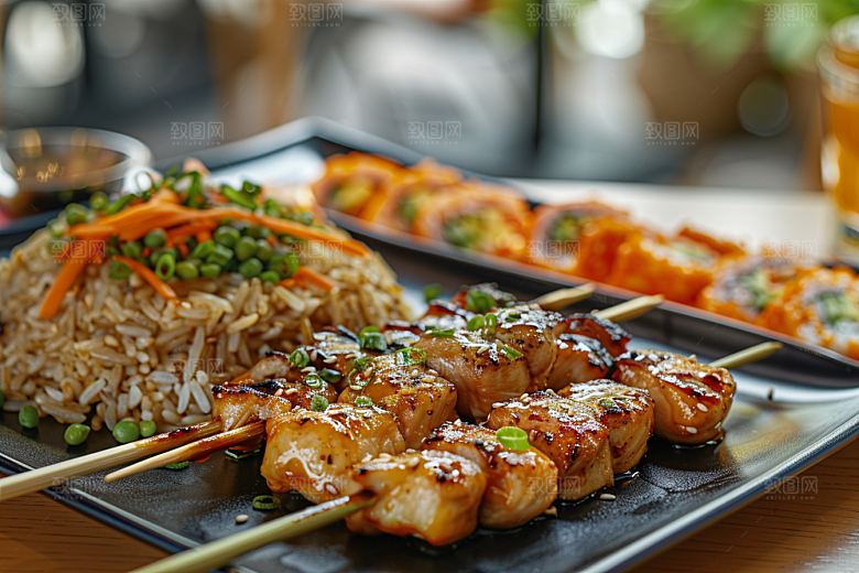 泰国菜冬阴功泰餐摄影图