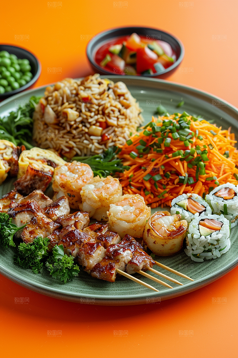 泰国菜香料地方菜摄影图