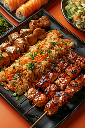 泰国菜香料美味摄影图