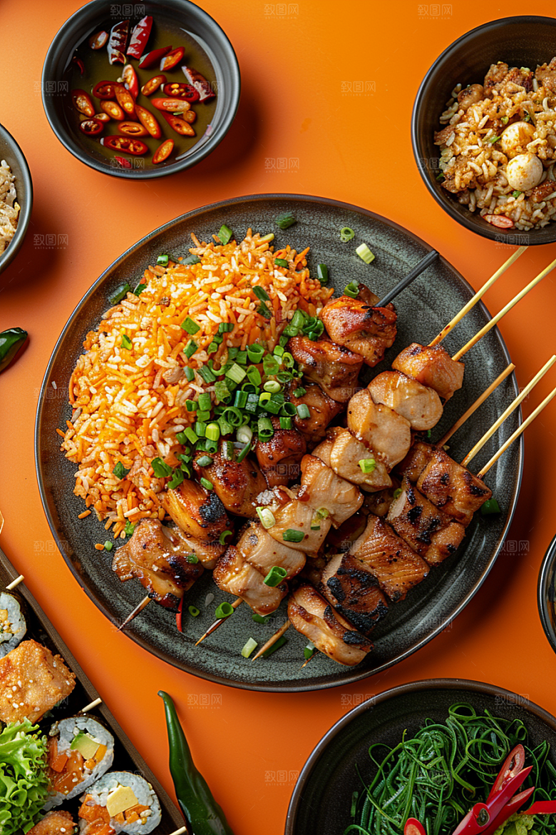 泰国菜美食特色摄影图