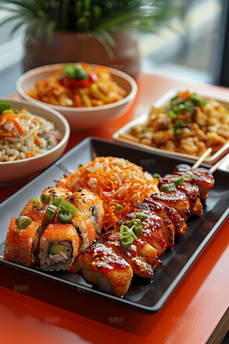 泰国菜特色美食摄影图