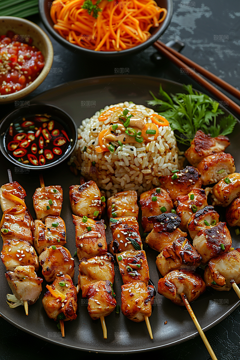 泰国菜香料美食摄影图