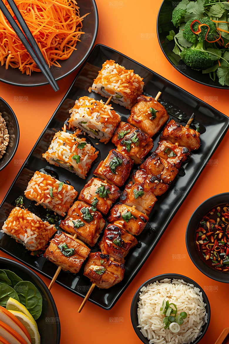 泰国菜美味香料摄影图