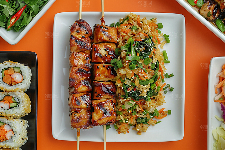 泰国菜泰餐特色摄影图