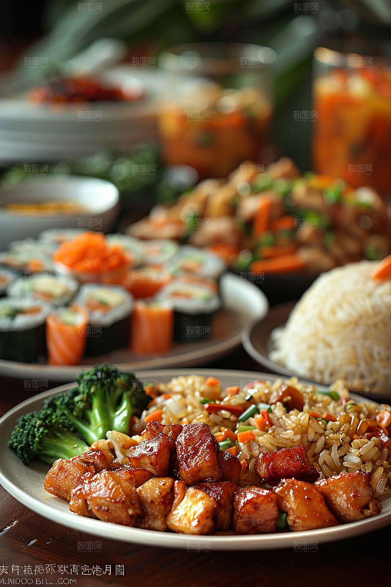 泰国菜美食冬阴功摄影图
