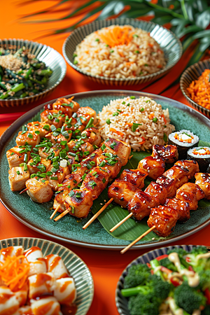 泰国菜美食高清摄影图