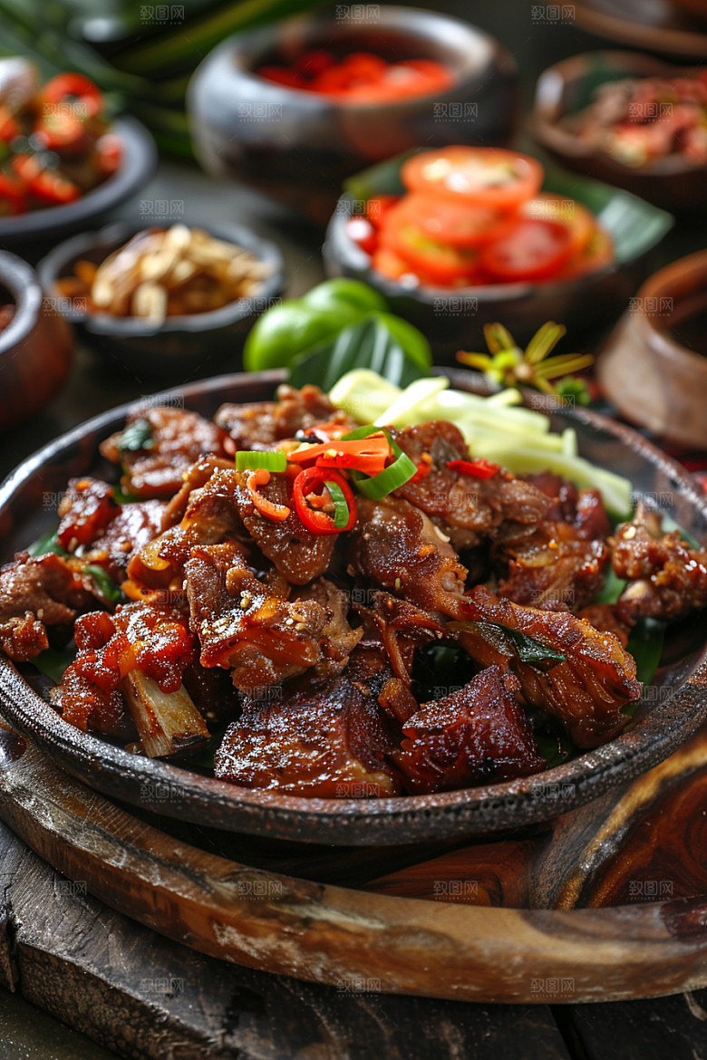 泰国菜特色香料摄影图