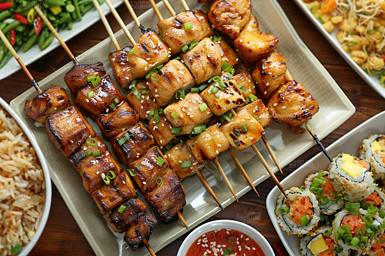 泰国菜美味特色摄影图