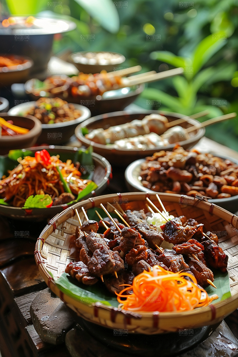 泰国菜地方菜泰餐摄影图