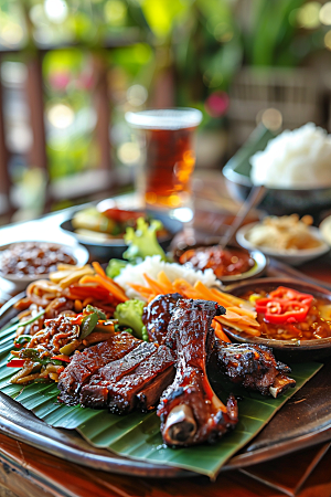 泰国菜美食地方菜摄影图