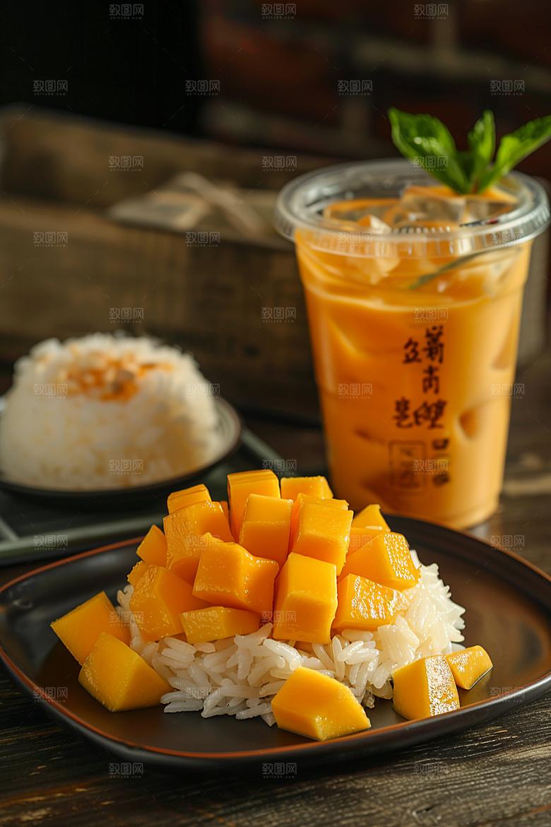 泰国菜美食清新摄影图
