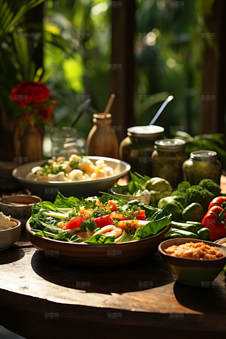 泰国菜美味香料摄影图