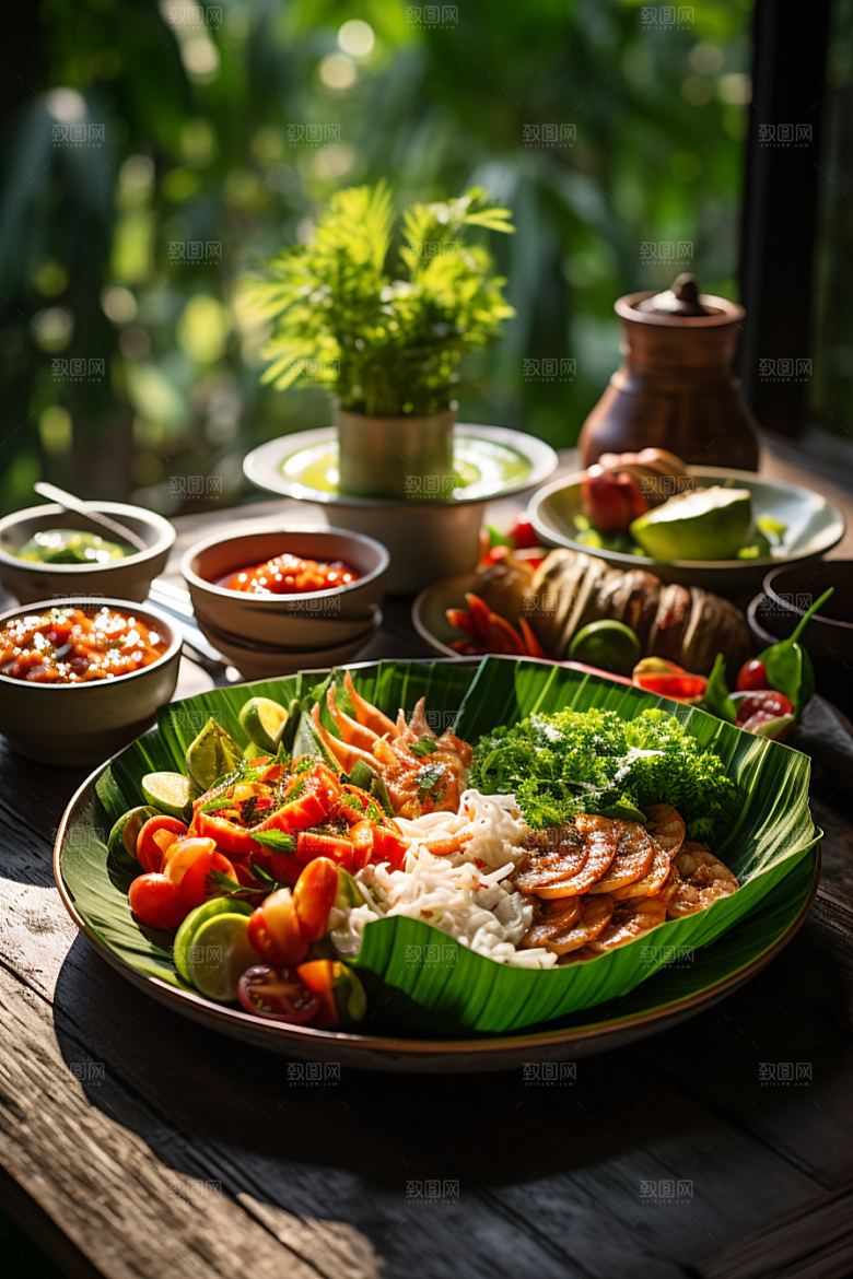 泰国菜美食香料摄影图