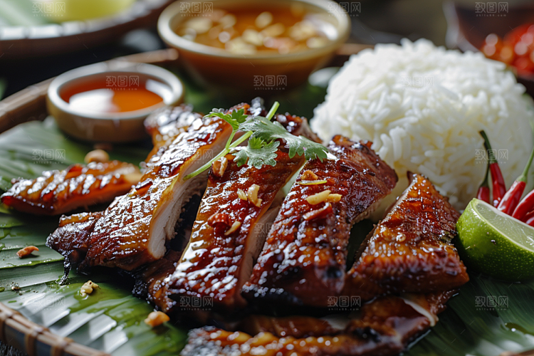 泰国菜清新美食摄影图