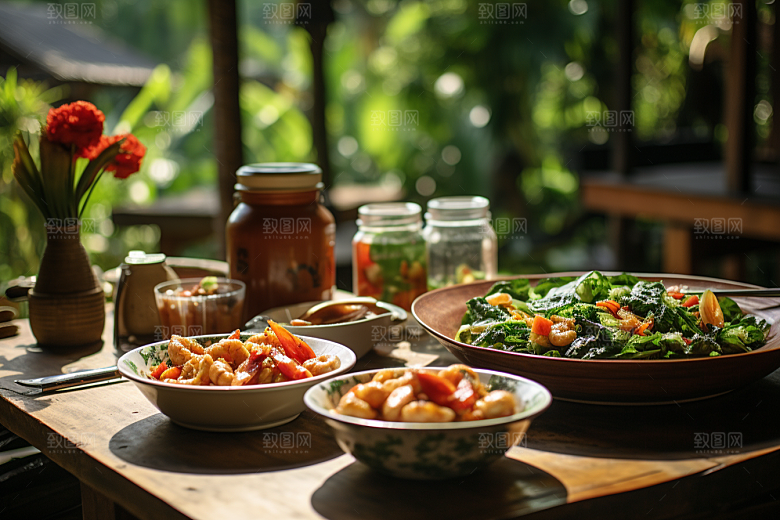 泰国菜美食美味摄影图