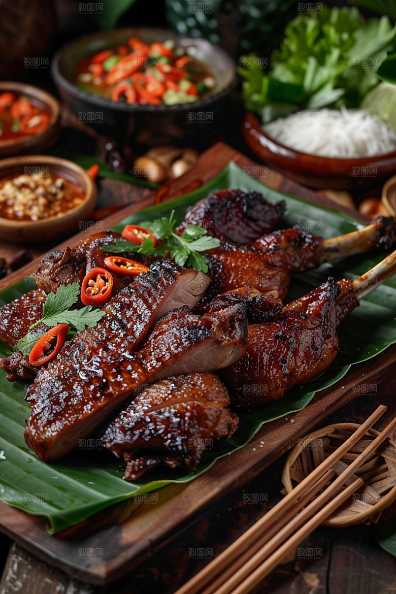 泰国菜美食自然摄影图