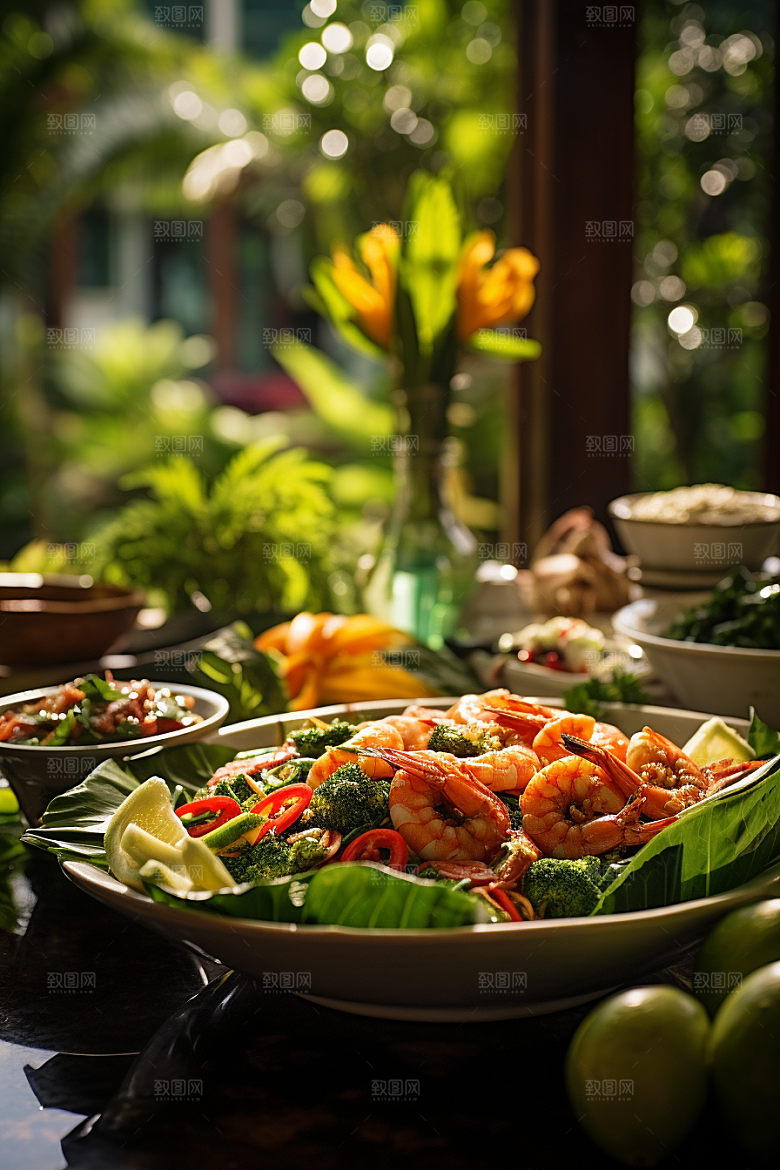 泰国菜美食特色摄影图