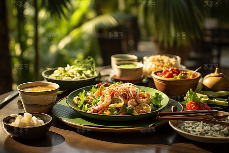 泰国菜冬阴功香料摄影图