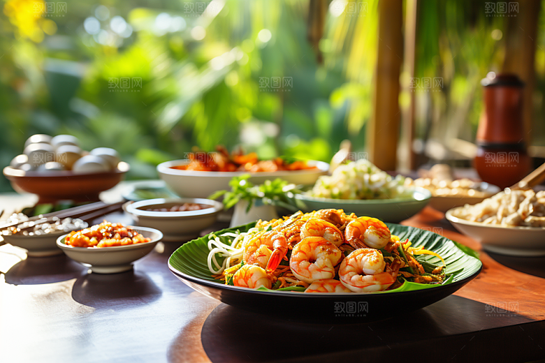 泰国菜美食美食摄影图