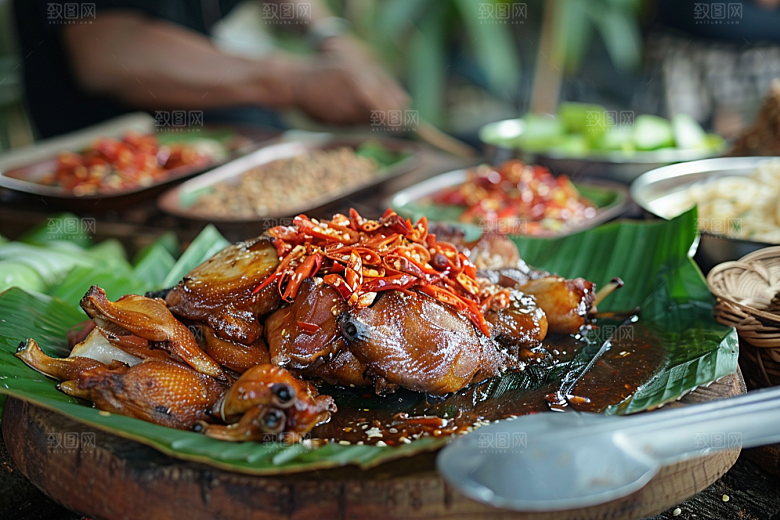 泰国菜自然美食摄影图