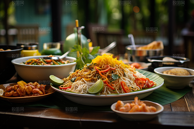 泰国菜美食香料摄影图