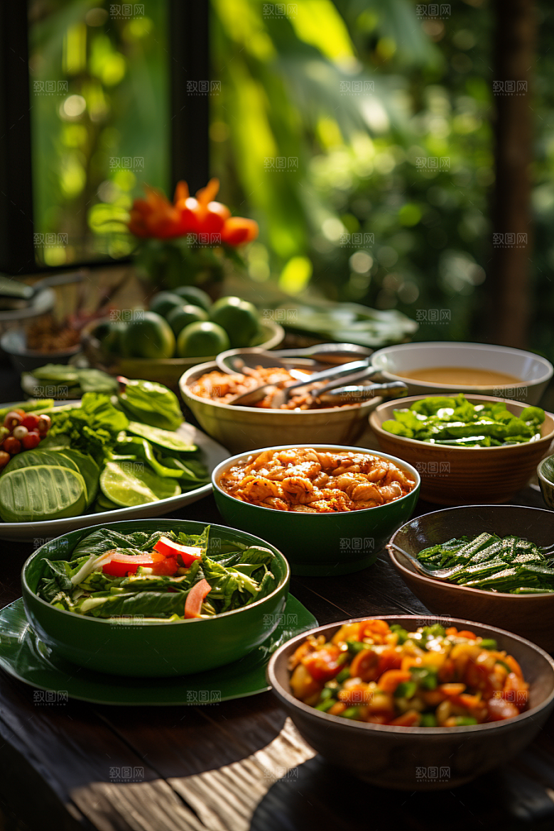泰国菜美食特色摄影图