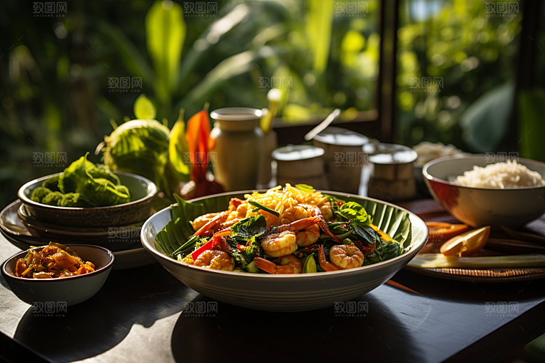 泰国菜泰餐特色摄影图