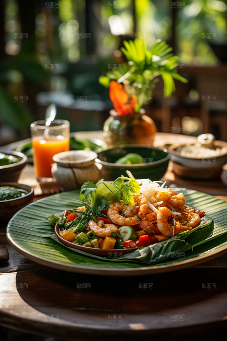 泰国菜美食地方菜摄影图