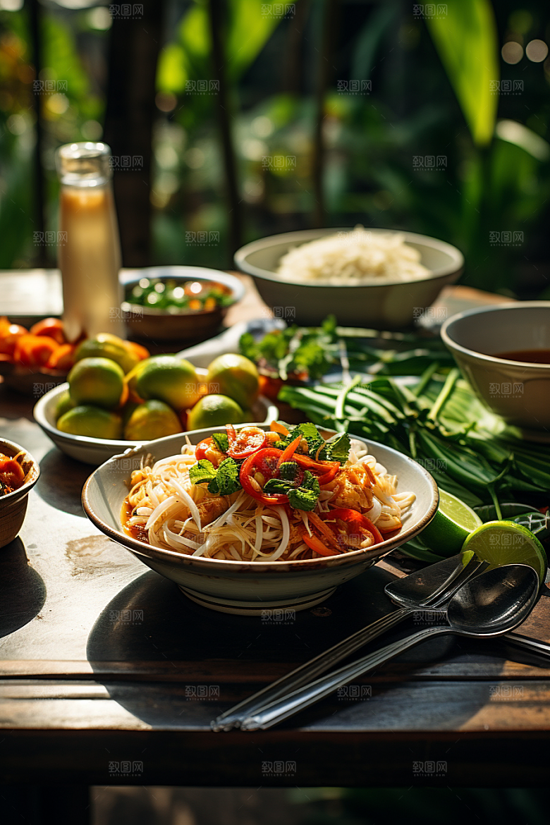 泰国菜美食美味摄影图