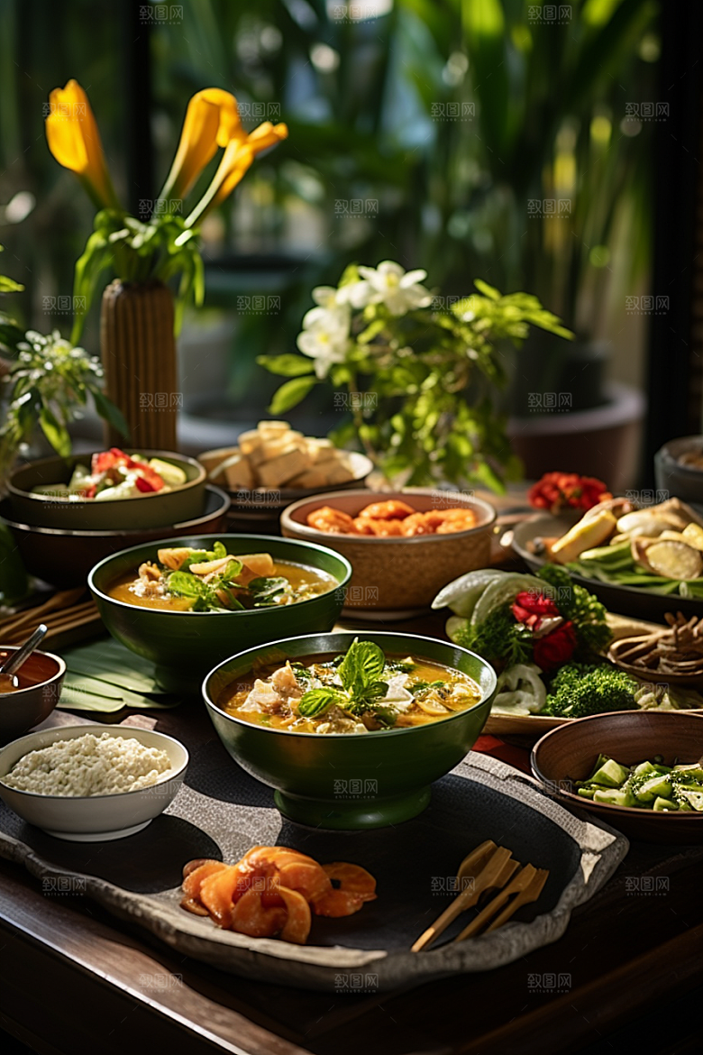 泰国菜美食高清摄影图