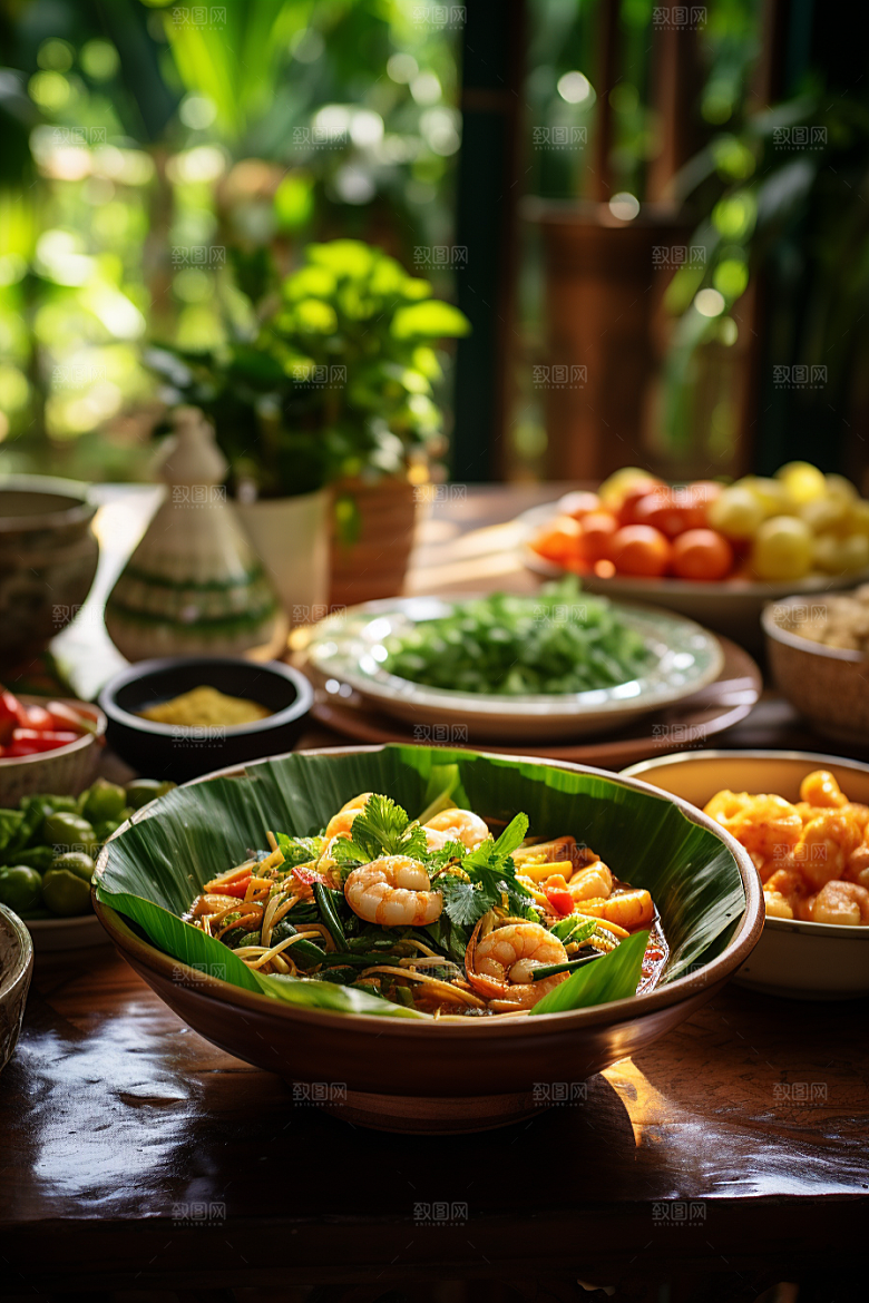 泰国菜美食香料摄影图