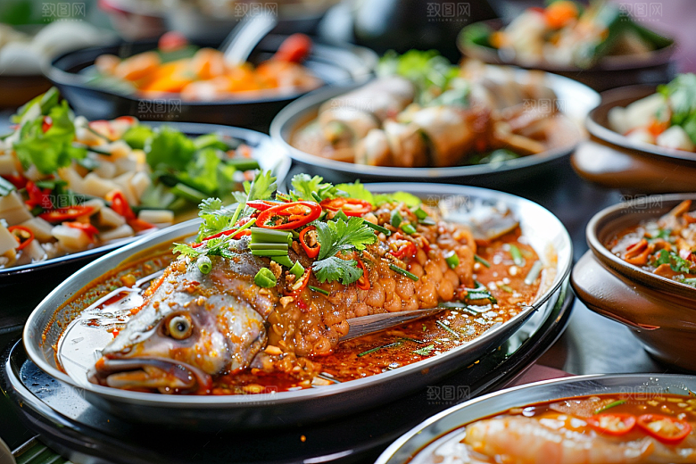 泰国菜香料美味摄影图