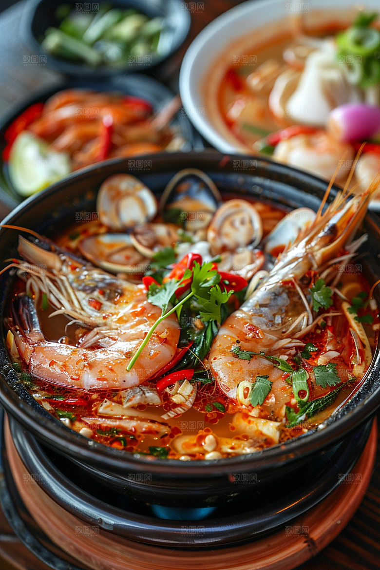 泰国菜特色美食摄影图