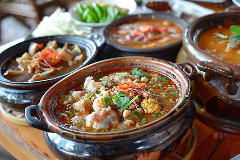 泰国菜美食自然摄影图