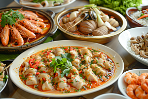 泰国菜自然美食摄影图