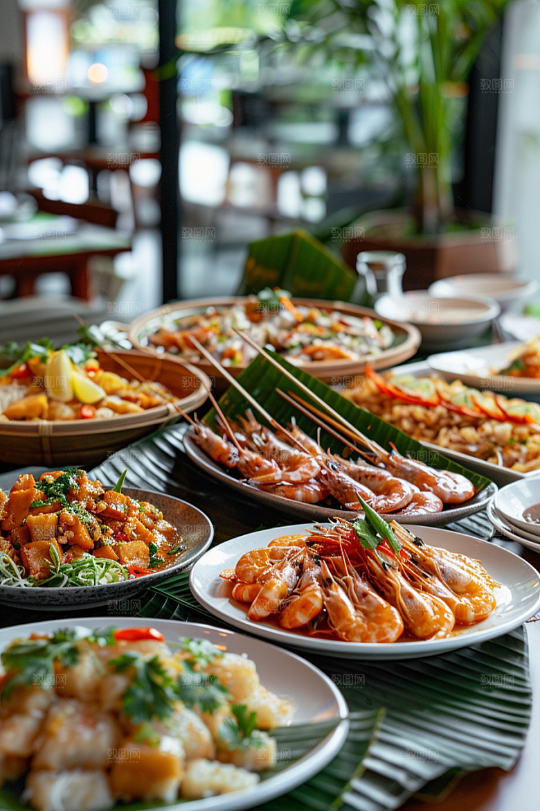 泰国菜泰餐美食摄影图