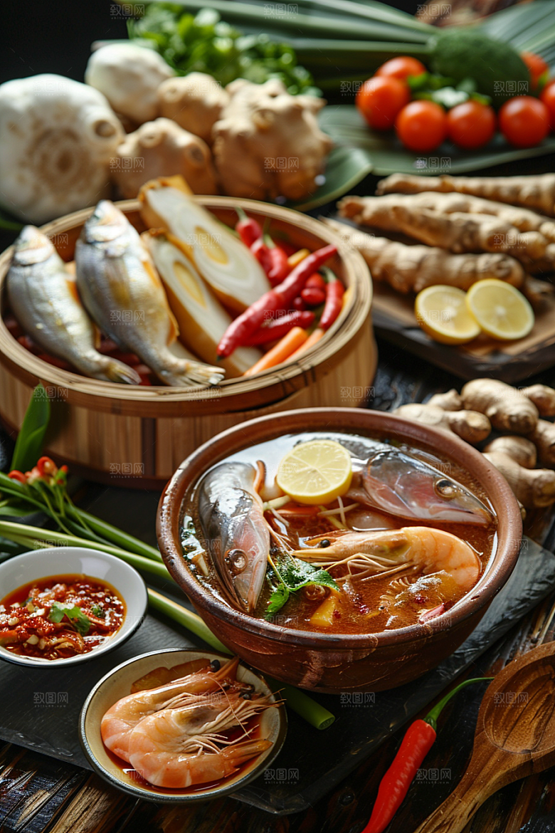 泰国菜美味美食摄影图