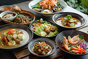 泰国菜泰餐美食摄影图