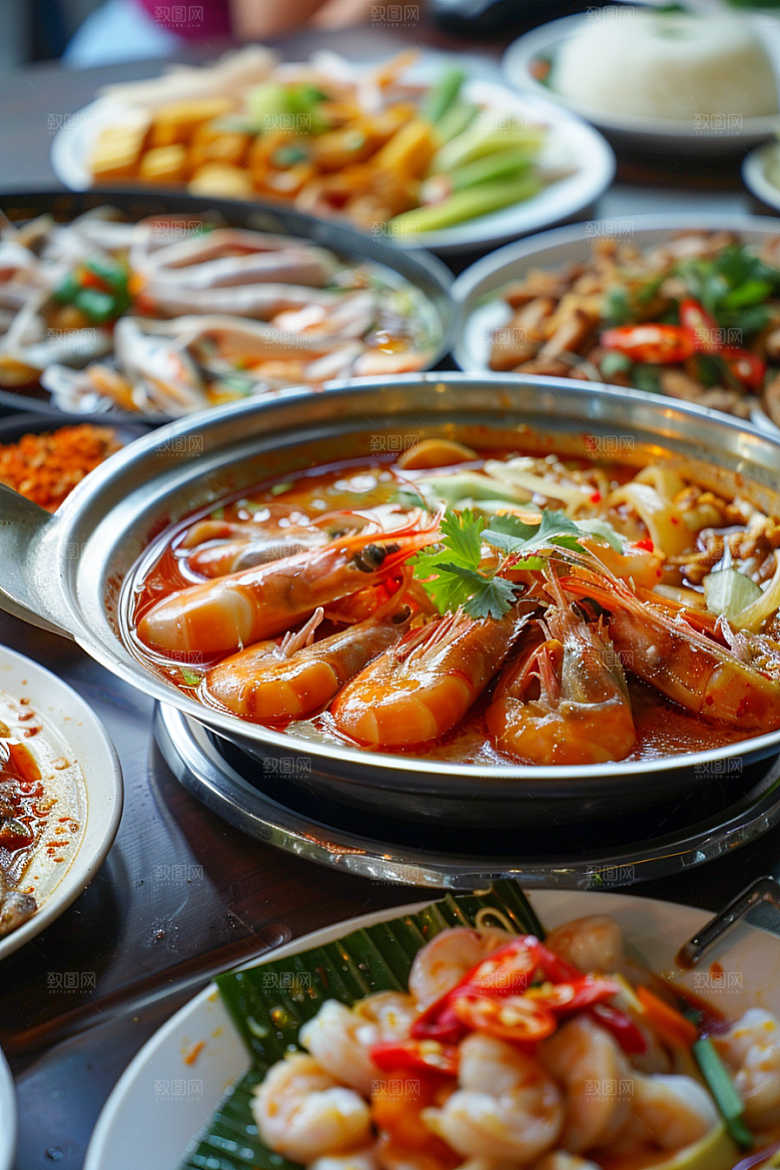 泰国菜香料美食摄影图