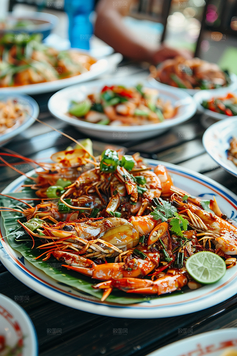 泰国菜泰餐美食摄影图