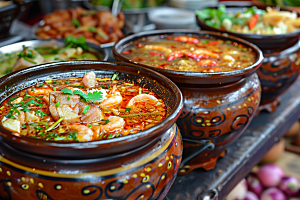 泰国菜特色香料摄影图