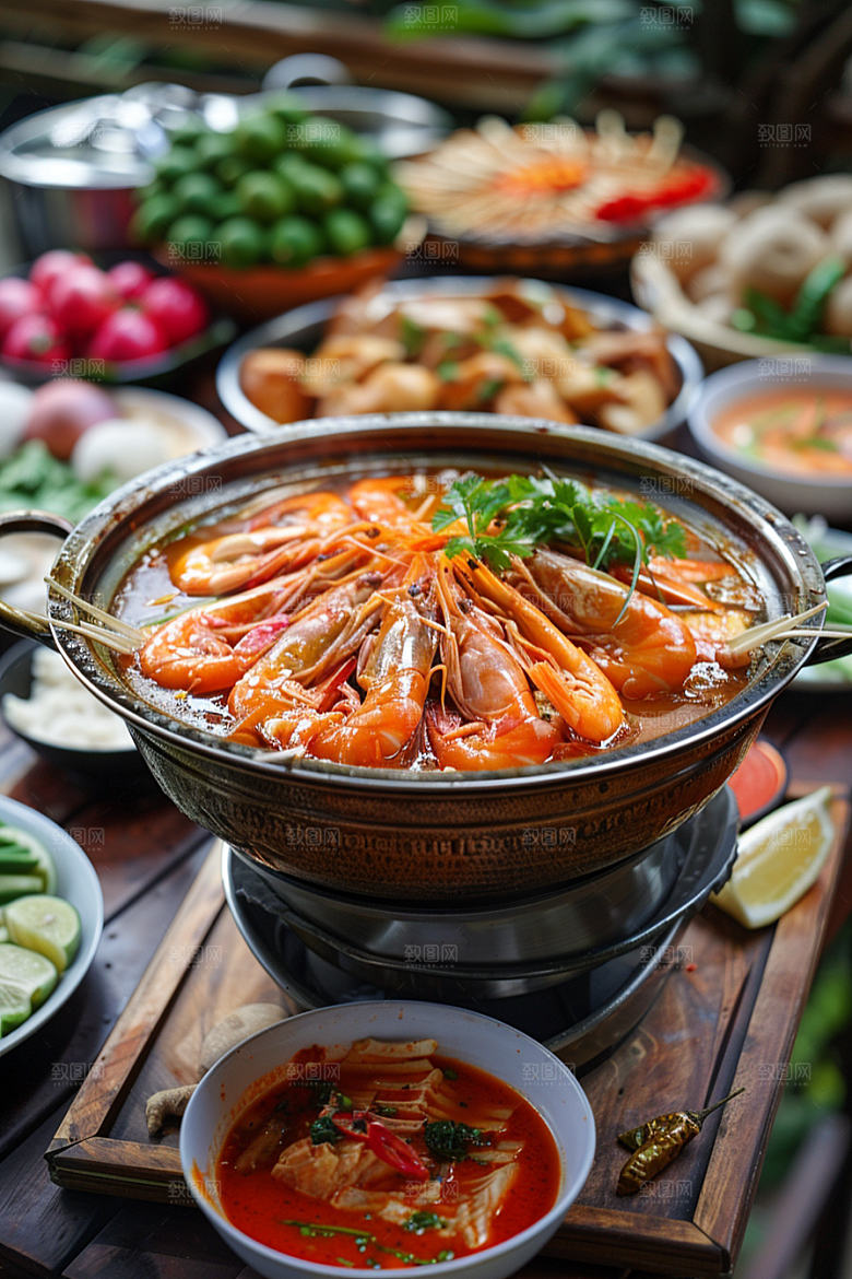 泰国菜泰餐美食摄影图