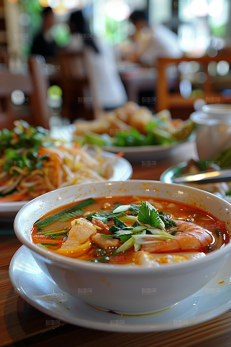 泰国菜美食特色摄影图